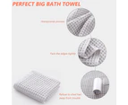 Microfibre Towel Set of 4 Soft and Lightweight Microfibre Towels  Microfibre Bath Towel  Super Absorbent Sports Towel  40 cm x 76 cm