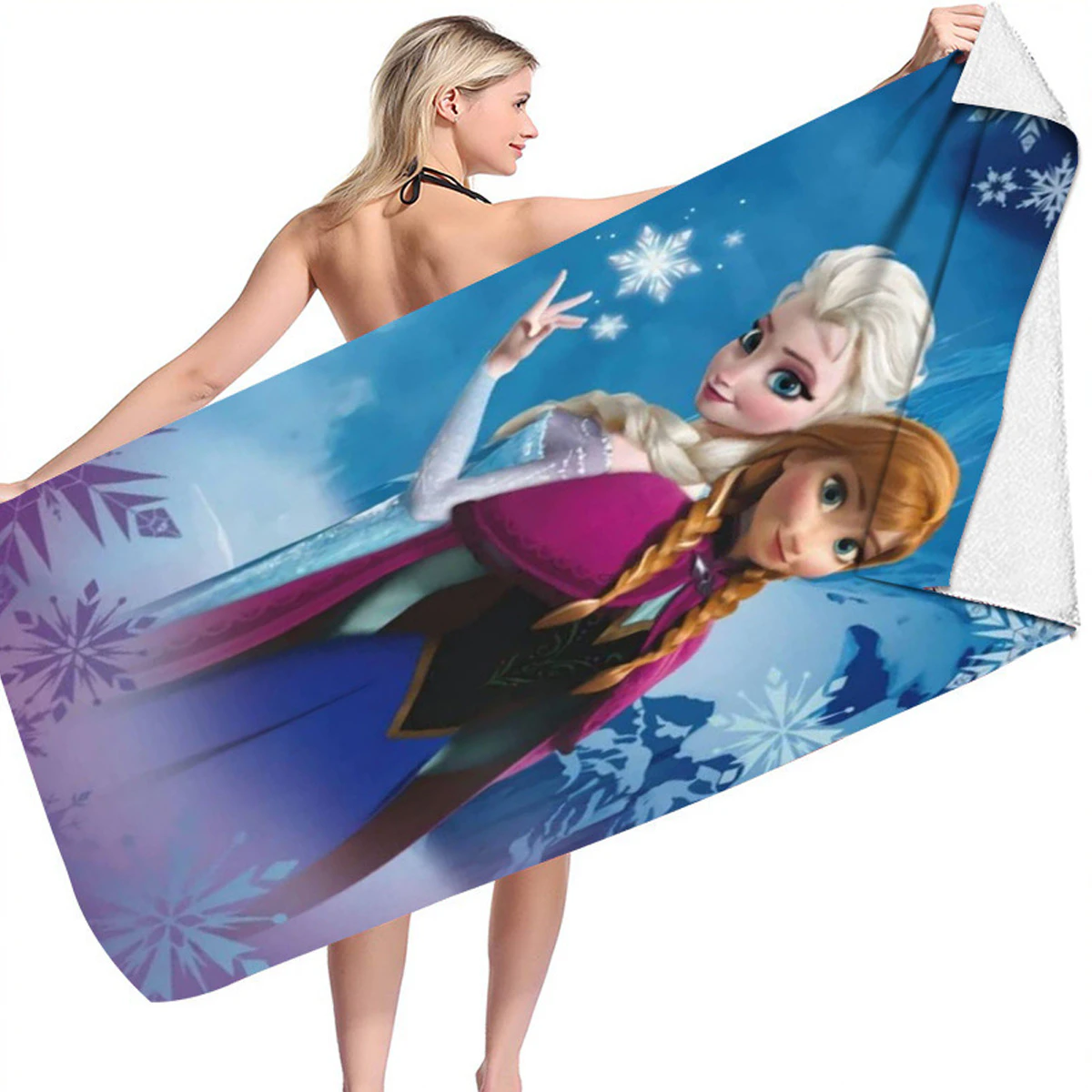 Frozen Style2 70 x 140 cm Beach Towel for Fitness and Travel