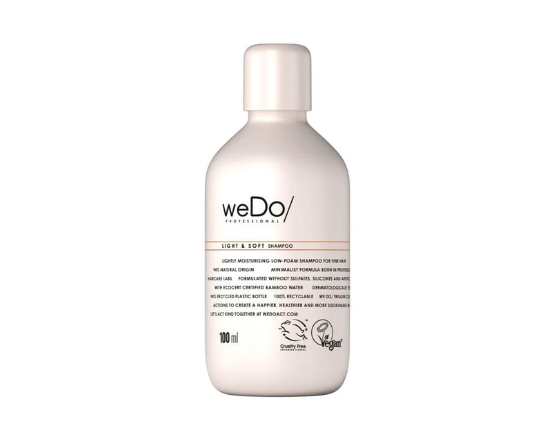 3 x weDo/ Professional Light & Soft Shampoo - 100ml