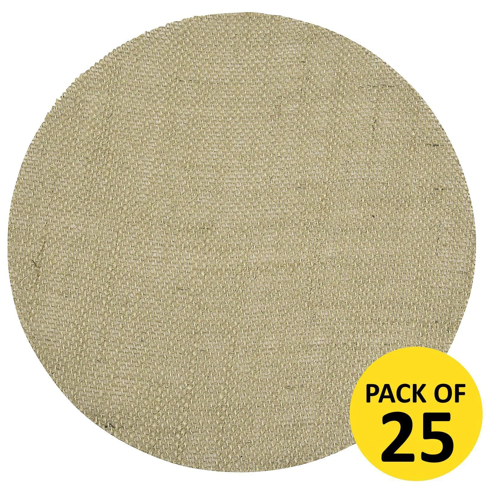 Burlap Circle Placemats (Pack of 25)