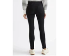 KATIES - Womens Jeans -  Full Length Knit Jean - Black