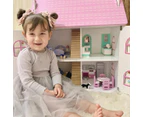 Tidlo Wooden Dollhouse Bedroom Furniture 1:12 Kids/Toddler Fun Play Toy Set 3+