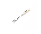 Stainless Steel Fruit Desert Fork Cake Beautiful Dinner Serving Fork With Ceramic Handle(#7)