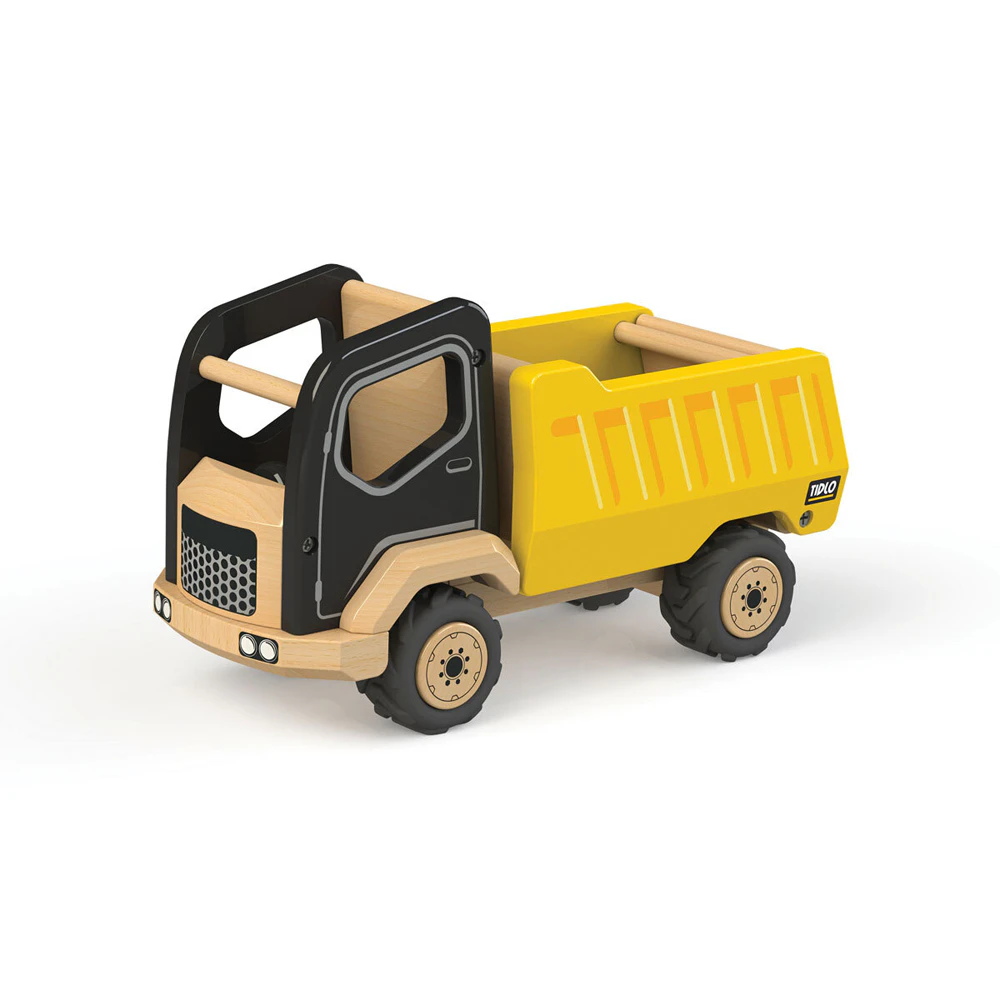 Tidlo Tipper Truck Figure 25cm Wooden Toy Kids Fun Interactive Pretend Play 3+