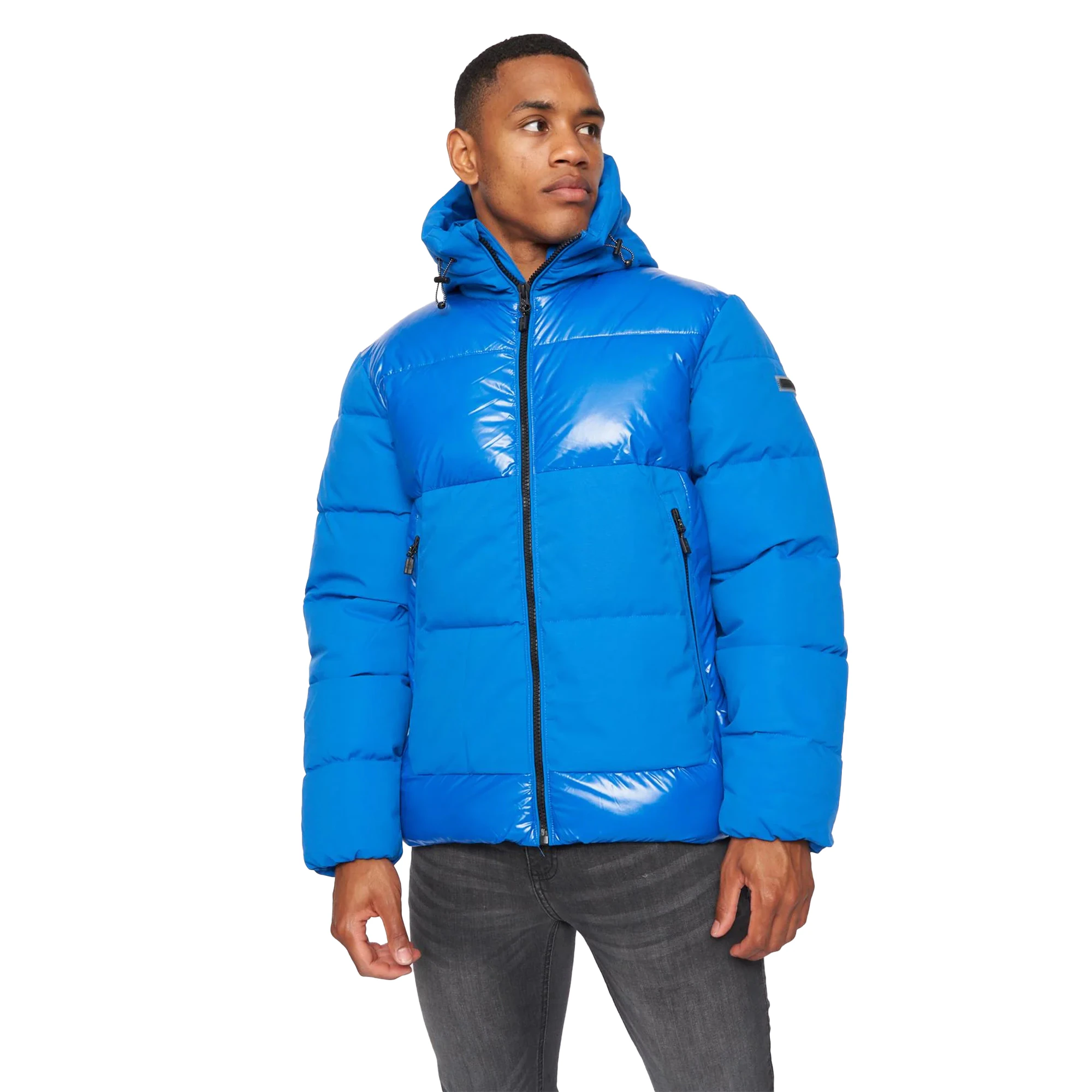 Kings Will Dream Mens Montaro Short Puffer Jacket (Lapis Blue) - BG1480