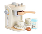 New Classic Toys 19cm Wooden Coffee Machine Kids/Children Pretend Play WHT 36m+