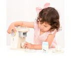 New Classic Toys 19cm Wooden Coffee Machine Kids/Children Pretend Play WHT 36m+