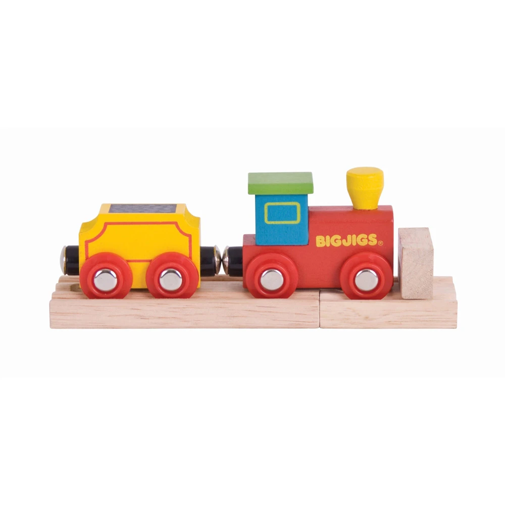 Bigjigs Rail My First Engine Railway/Train Kids Interactive Wooden Toy Set 3y+