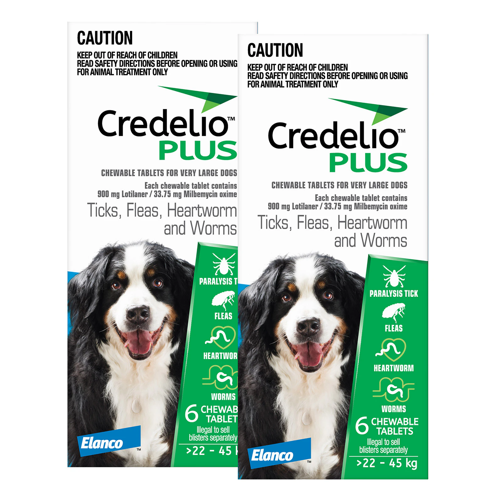 Credelio Plus For Extra Large Dogs 22 to 45 Kg BLUE 12 Pack