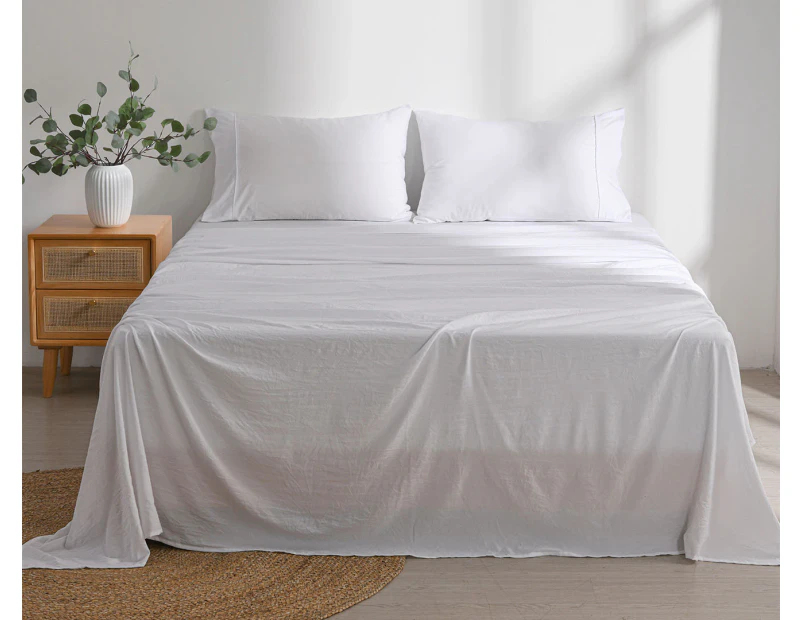 Daniel Brighton Micro Luxe Sheet Set - White