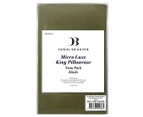 Daniel Brighton Micro Luxe King Pillowcase 2-Pack - Khaki