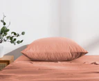 Daniel Brighton Micro Luxe European Pillowcase 2-Pack - Pink Clay