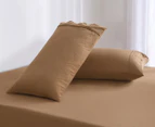 Daniel Brighton Micro Luxe King Pillowcase 2-Pack - Rust