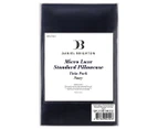 Daniel Brighton Micro Luxe Standard Pillowcase 2-Pack - Navy