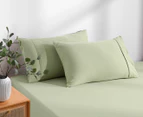 Daniel Brighton Micro Luxe Combo Fitted Sheet Set - Sage