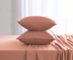 Daniel Brighton Micro Luxe Sheet Set - Pink Clay