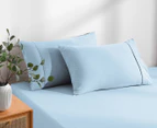 Daniel Brighton Micro Luxe Combo Fitted Sheet Set - Light Blue