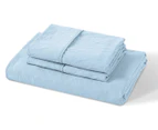 Daniel Brighton Micro Luxe Combo Fitted Sheet Set - Light Blue