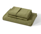 Daniel Brighton Micro Luxe Combo Fitted Sheet Set - Khaki