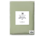 Daniel Brighton Micro Luxe Quilt Cover Set - Sage