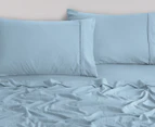 Daniel Brighton Micro Luxe Sheet Set - Light Blue