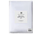 Daniel Brighton Micro Luxe Quilt Cover Set - White