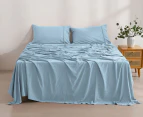 Daniel Brighton Micro Luxe Sheet Set - Light Blue