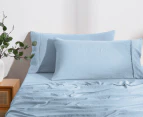 Daniel Brighton Micro Luxe King Pillowcase 2-Pack - Light Blue