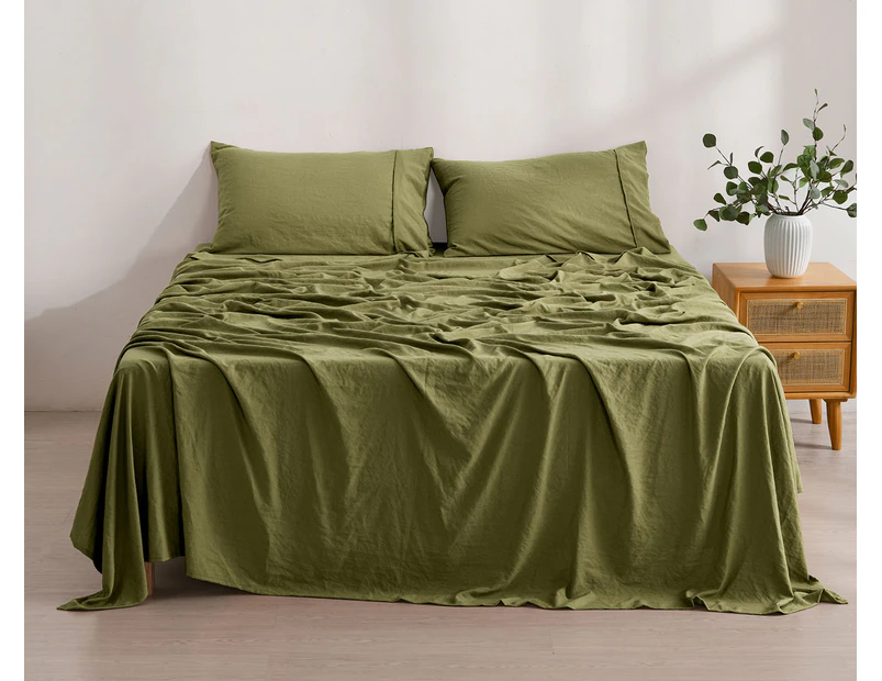 Daniel Brighton Micro Luxe Sheet Set - Khaki