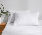 Daniel Brighton Micro Luxe Standard Pillowcase 2-Pack - White