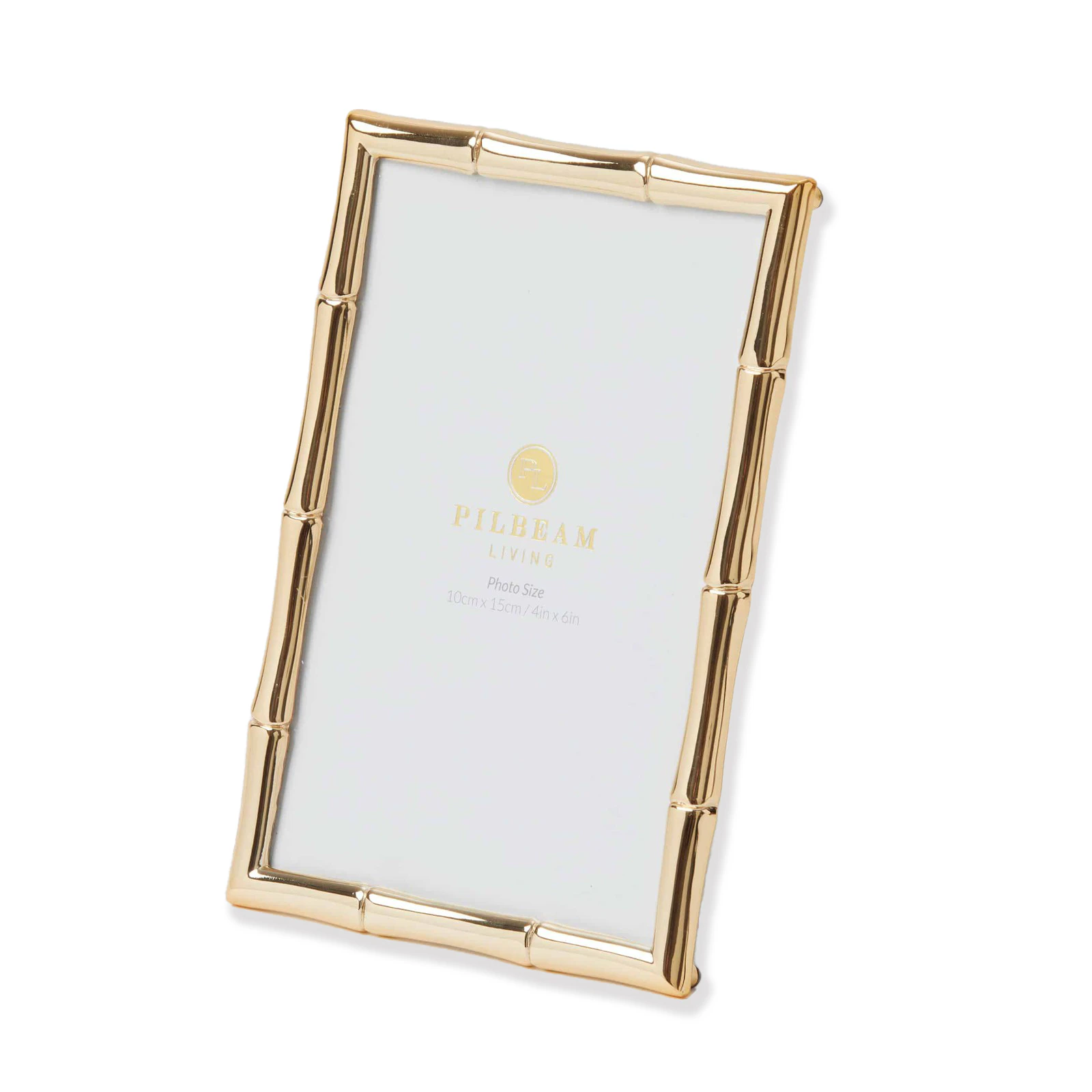 Pilbeam Living Bambury Metal 4x6" Photo Frame Picture Display Holder Stand Gold