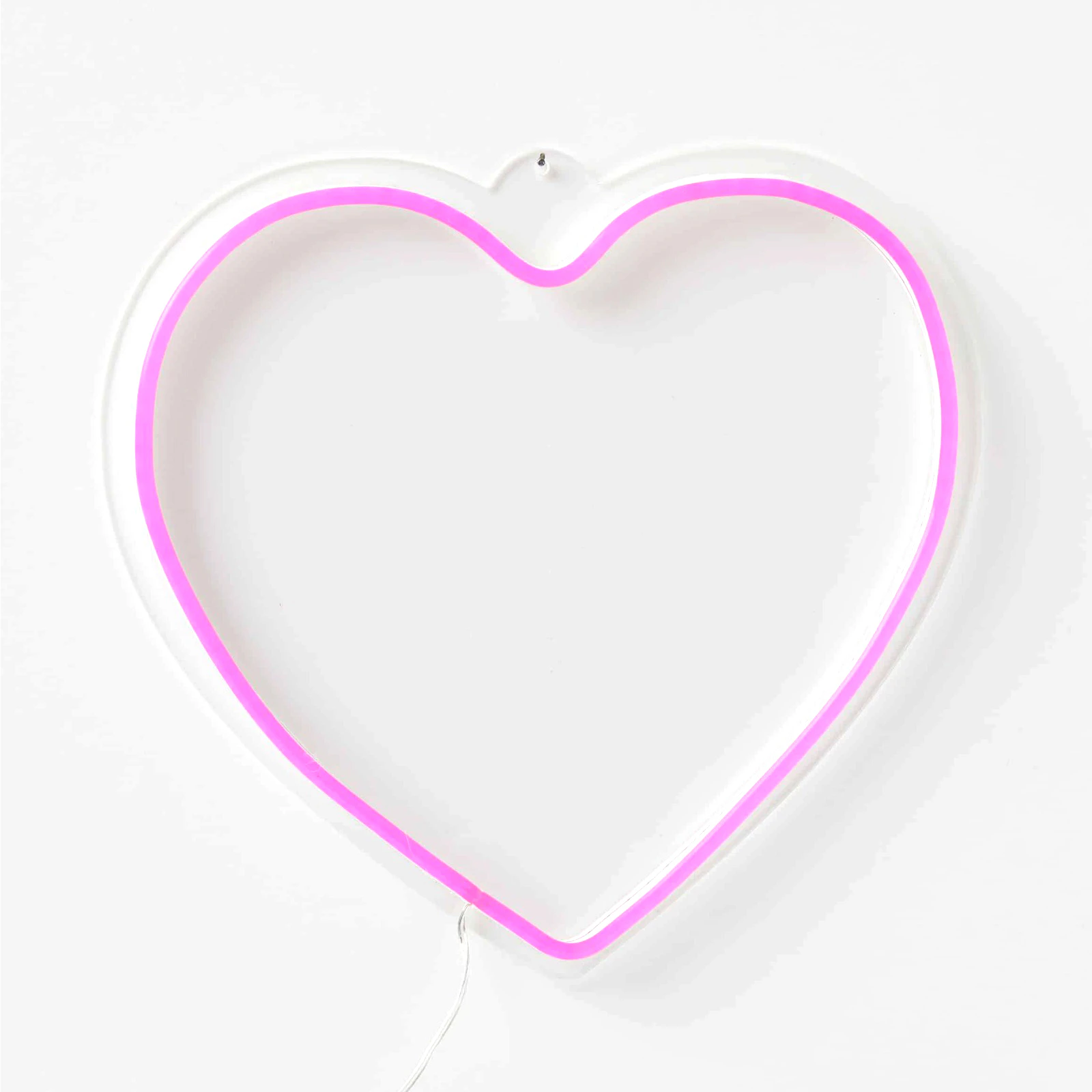 Pilbeam Living 29cm Heart LED Hanging Neon Acrylic Wall Light Room Decor Pink