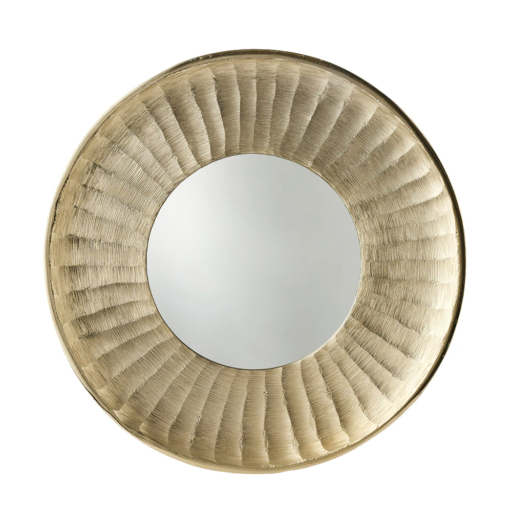 Pilbeam Living McQueen Home Decor Round Modern Wall Lounge Mirror 30x30cm