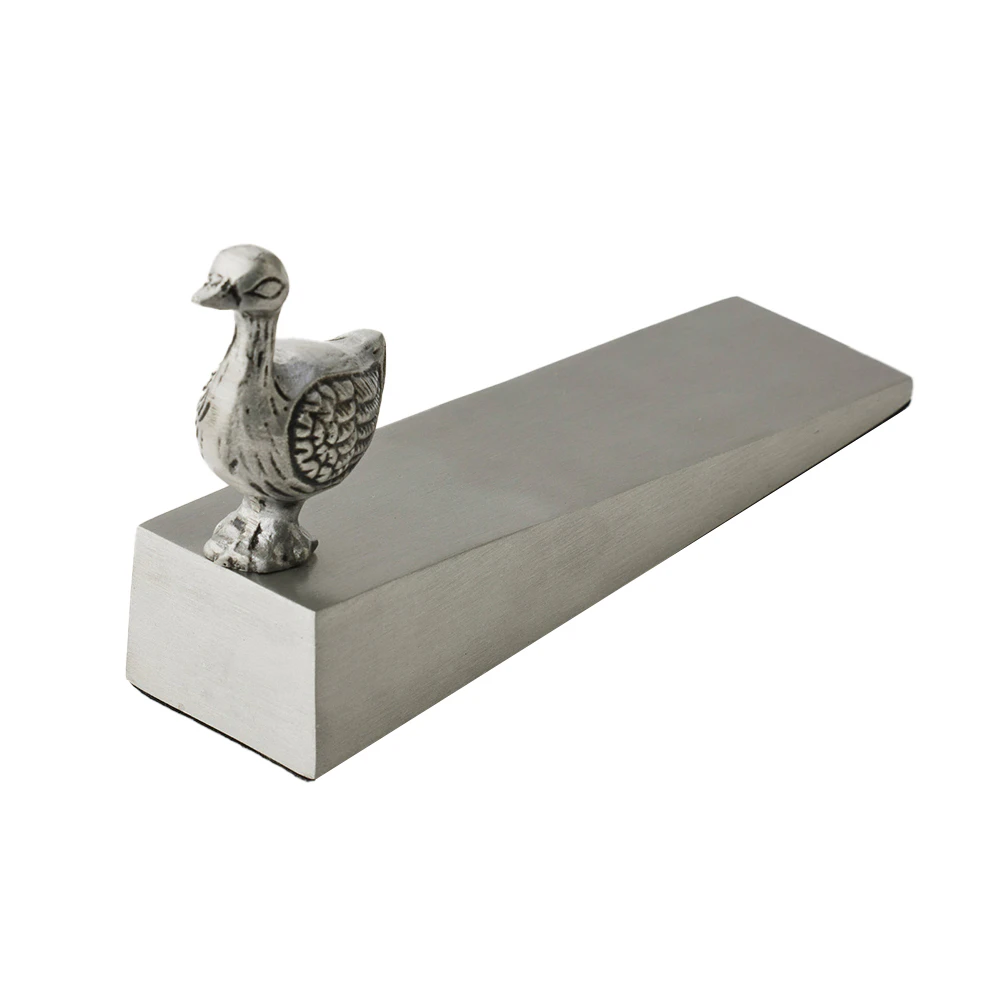 Pilbeam Living Duck Home Decor Aluminium Decorative Door Wedge Stopper 15cm