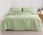 Daniel Brighton Micro Luxe Quilt Cover Set - Sage