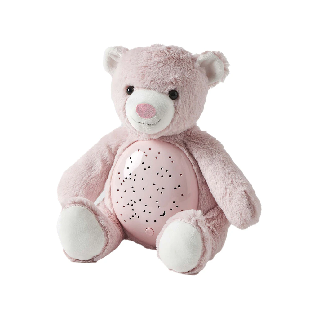 Jiggle & Giggle Pink Bear Plush Children's Decor Night Light Set 27x25cm 3y+