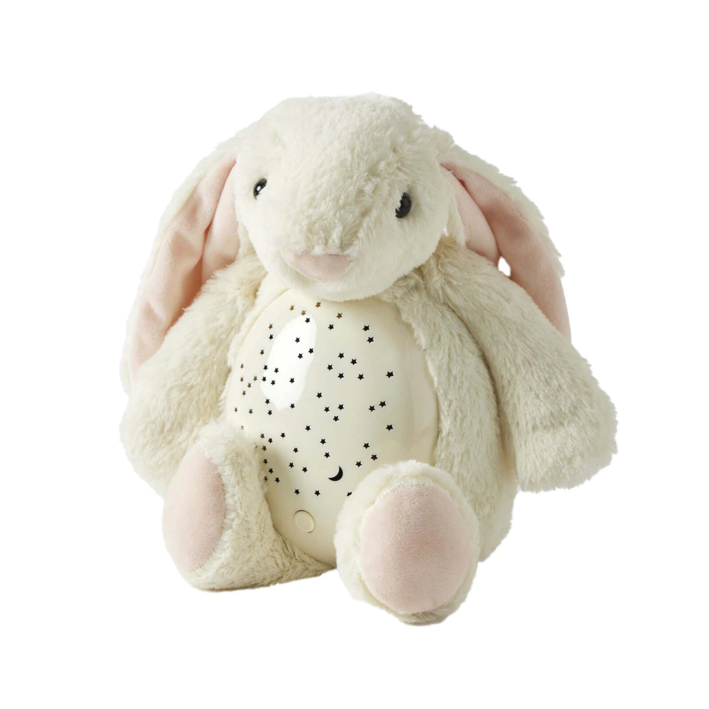 Jiggle & Giggle Cream Bunny Plush Children's Decor Night Light 27x25cm 3y+