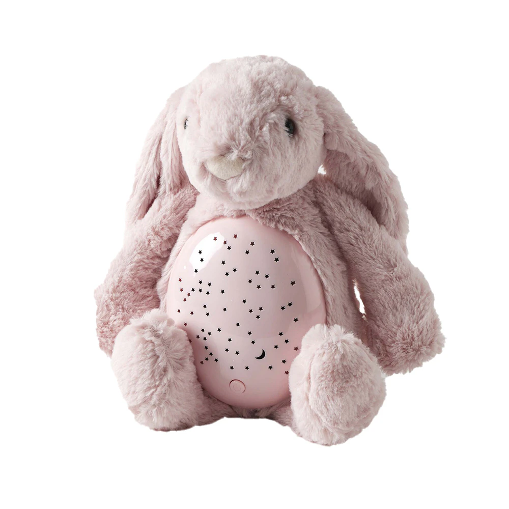 Jiggle & Giggle Pink Bunny Plush Kids/Children's Decor Night Light 27x25cm 3y+