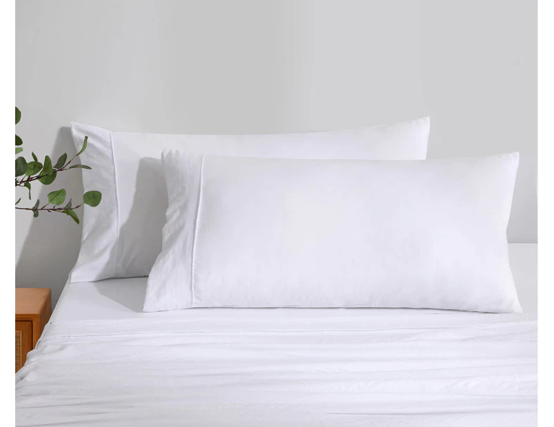 Daniel Brighton Micro Luxe King Pillowcase 2-Pack - White