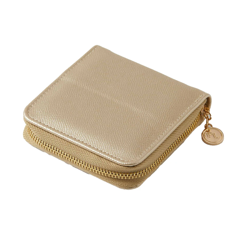 Pilbeam Living Ambrosia 11x2.6cm Travel Jewellery Case Accessory Storage Gold