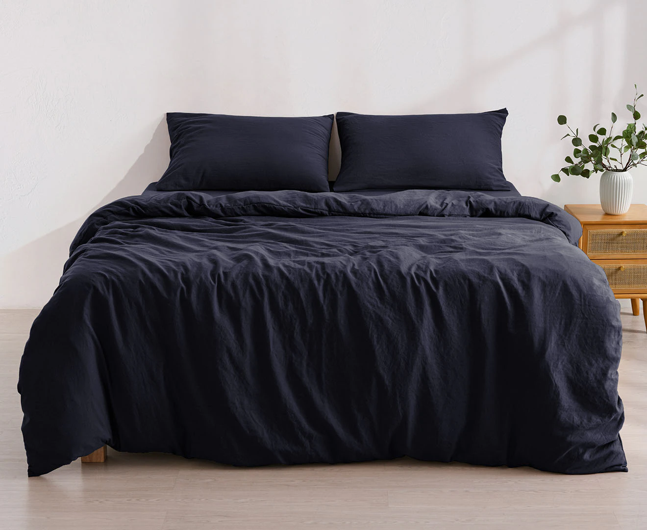 Daniel Brighton Micro Luxe Quilt Cover Set - Navy