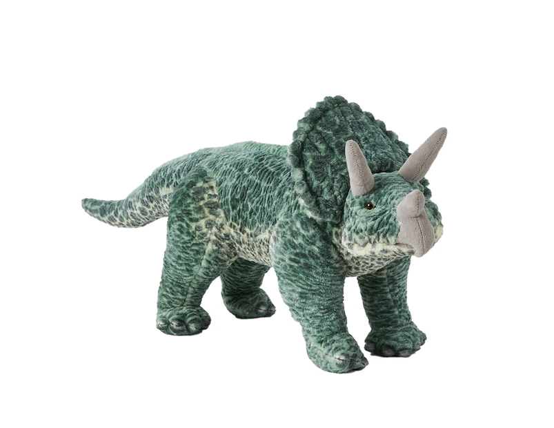 Jiggle & Giggle Large Standing Triceratops Kids/Children Soft Plush Play Toy 3y+