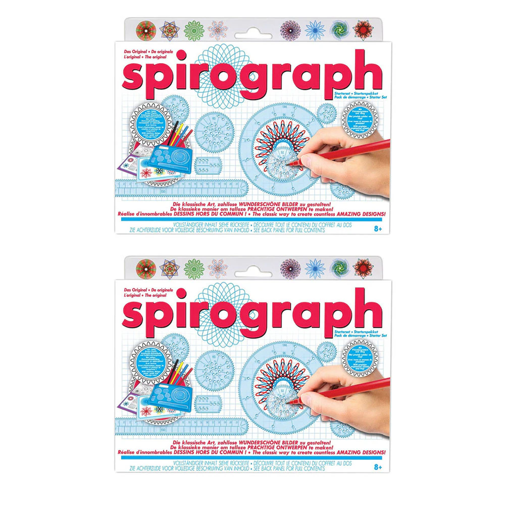 2x Spirograph Original Design 24pc Kit Creative/Drafting/Drawing/Kids/Art/Craft