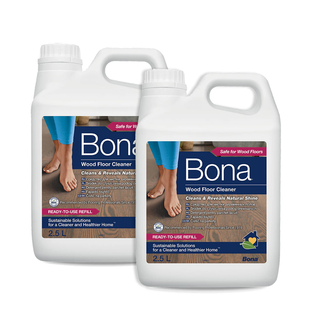 2PK Bona 2.5L Wood Floor Cleaner/Maintenance for Timber/Wooden Surface Cleaning