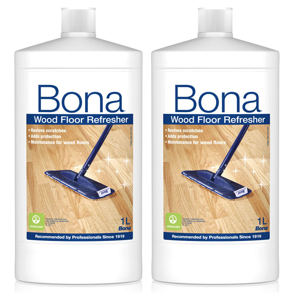 2PK Bona 1L Wood Floor Refresher Maintenance for Varnished Wooden Protection