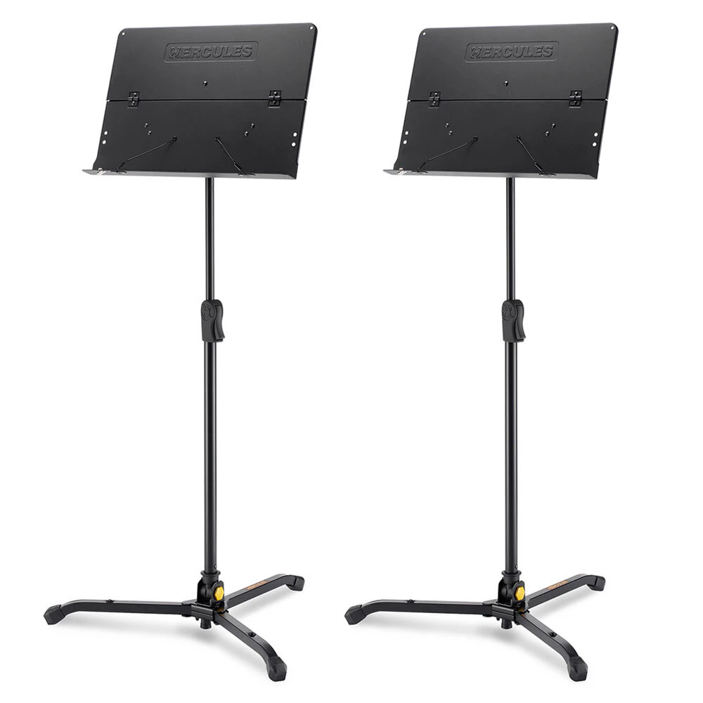 2PK Hercules Tripod Orquestra Stand/Holder w/ Foldable Desk f/ Stage Music Sheet