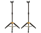 2x Hercules Auto Grib Acoustic/Electric/Bass Guitar Stand Holder Neck Adjustment
