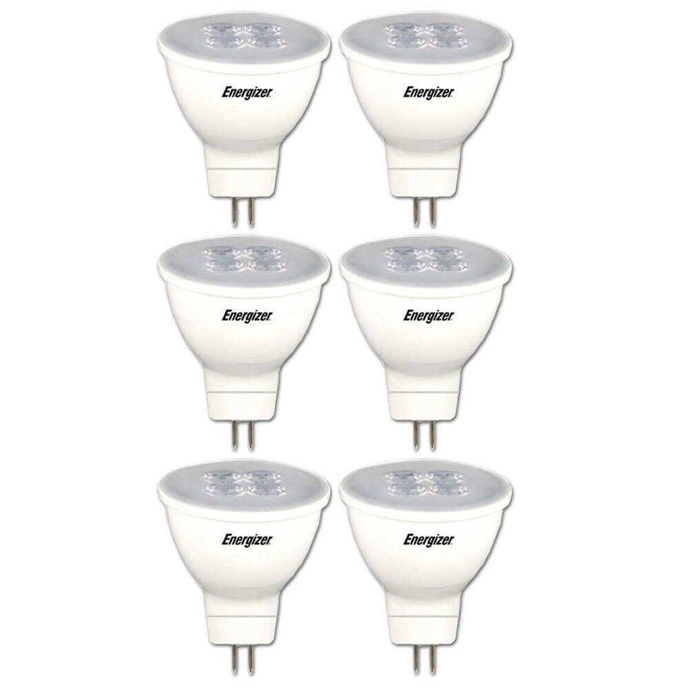 6x Energizer LED GU5.3/MR16 5.6W 12V Warm White Downlight Spot Light Bulb