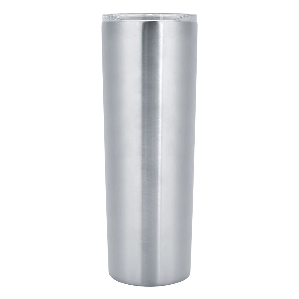 20Oz Stainless Steel Travel Cup Water Mug With Lid For Coffee Tea Beverages Hot Or Cold Drinkssilver