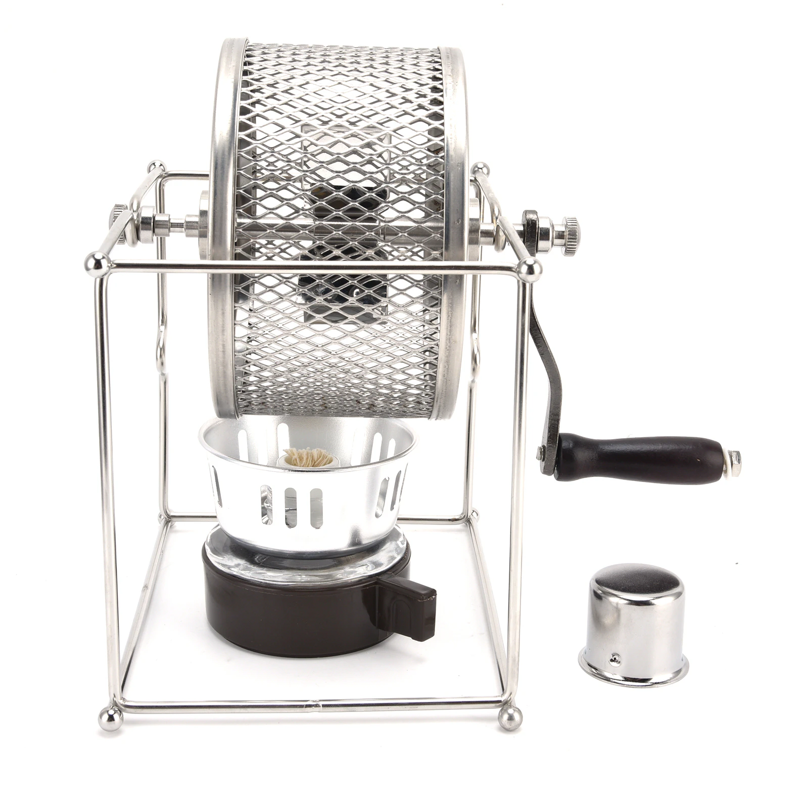 Handcranked Coffee Bean Roasting Machine Household Small Stainless Steel Temperaturecontrollable Roller Coffee Roaster